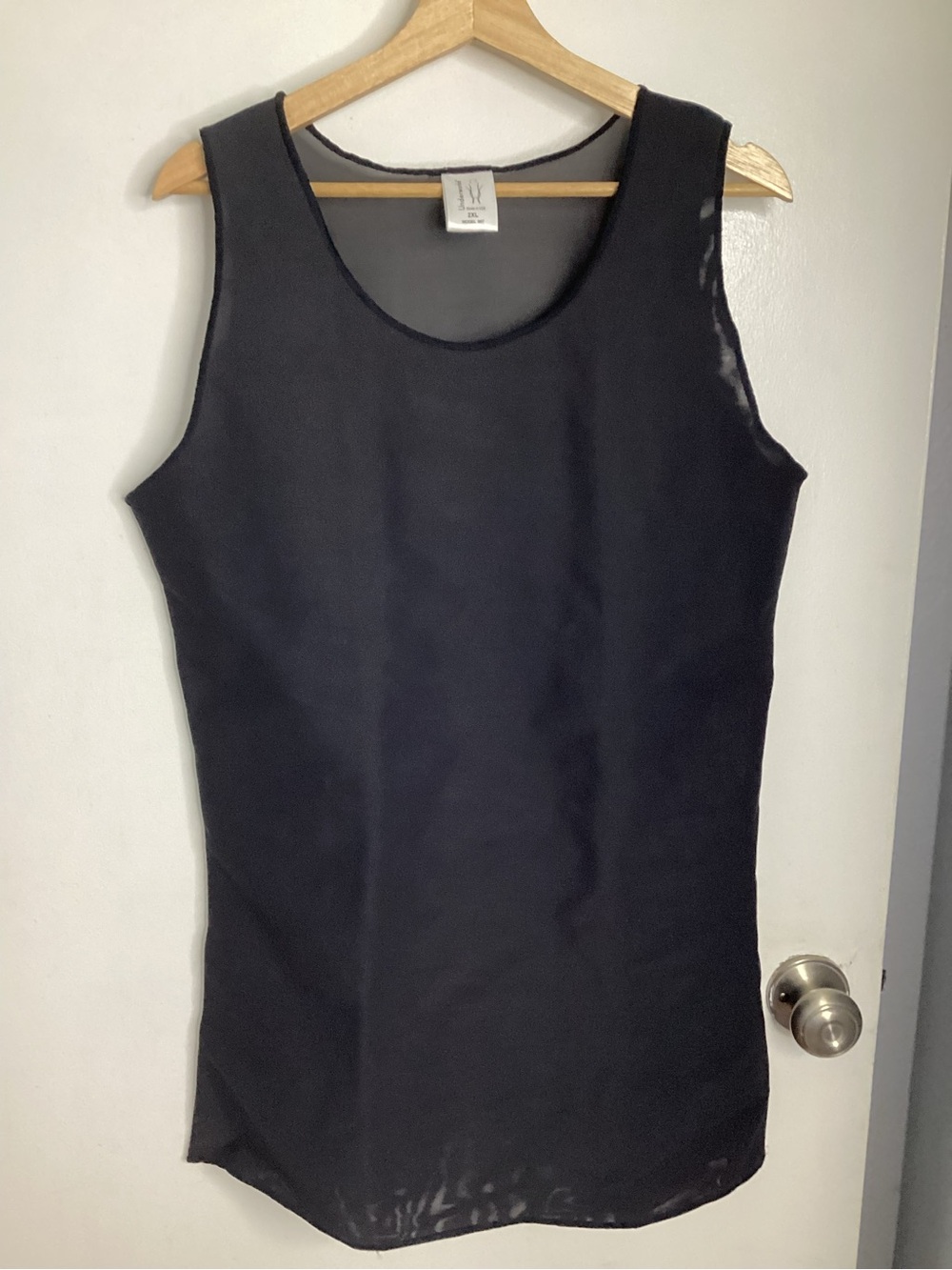 NWOT Black Scoop Neck Compression/Chest Binder Tank Top 2XL - Picture 2 of 9